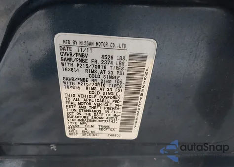 2012 Nissan Rogue S z USA, uszkodzony, nr VIN JN8AS5MV0CW374437